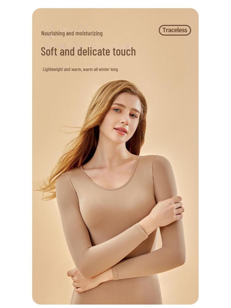Женская облегающая рубашка 80-х годов из термобелья Nude Skin Bottoming Shirt - новый легкий костюм большого размера на осень/зиму