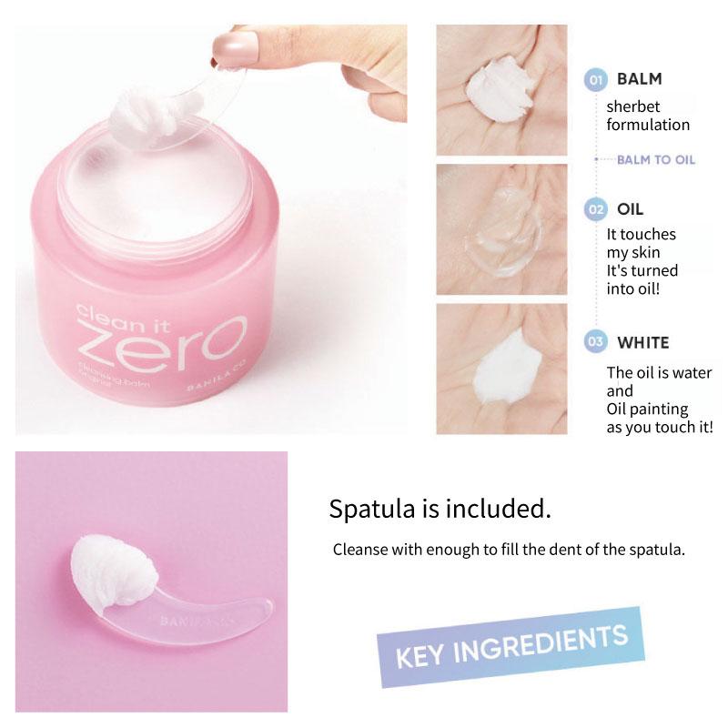 BANILA CO Clean It Zero Очищающий бальзам Очищающий 100 мл Средство для снятия макияжа Влага Очищение Расслабление пор Отшелушивание Уход Влага Эластичность