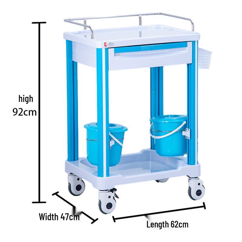 ABS Emergency Medical Cart with Flip-Top and Multiple Drawers