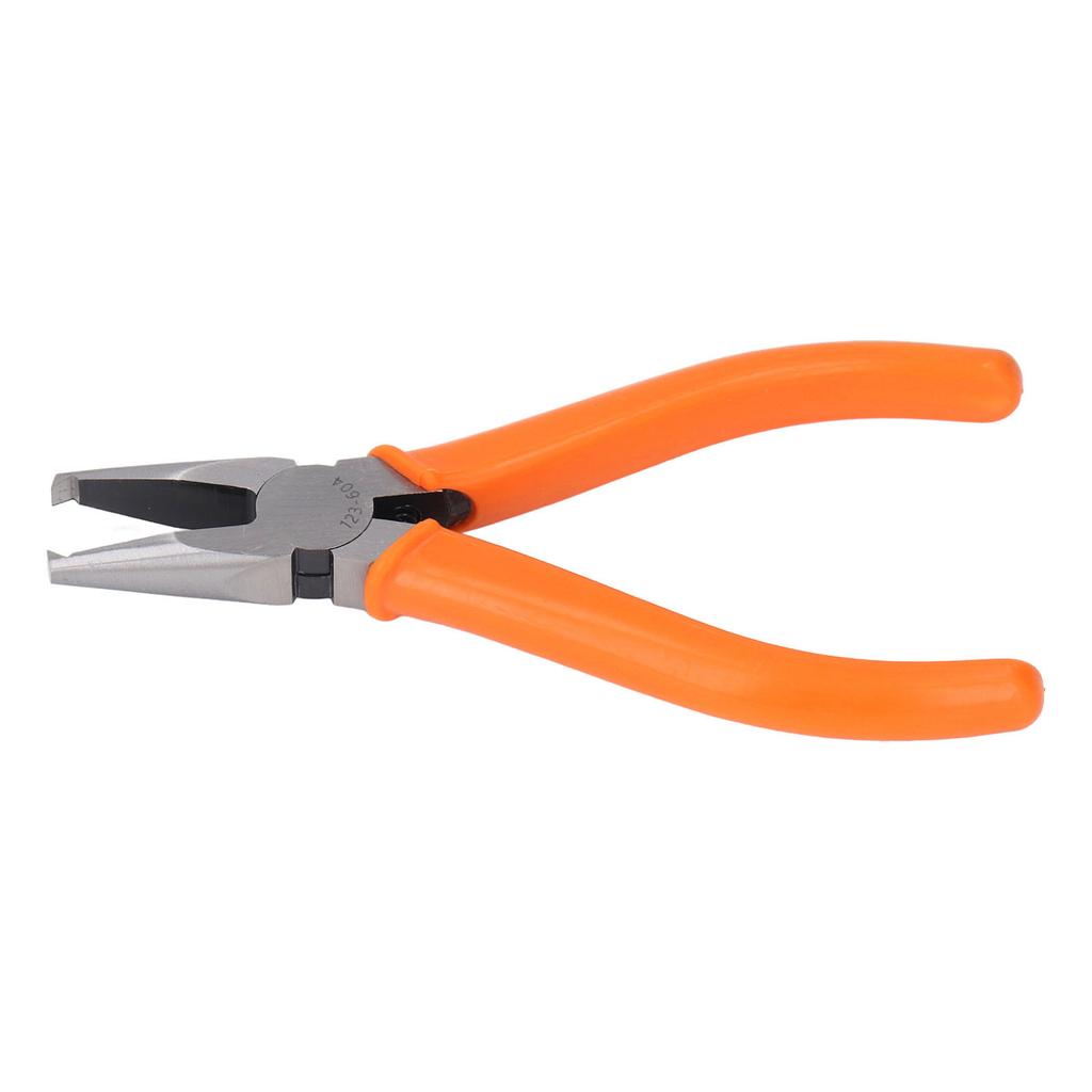 Плоскогубцы с поперечным торцом, плоские губки 4 мм CRV, прямоугольные, с пружинной нескользящей рукояткой для металла