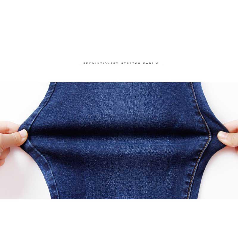 Зимние джинсы для женщин, джинсы с высокой посадкой, эластичная талия, узкие джинсы, женские высокоэластичные джинсы больших размеров