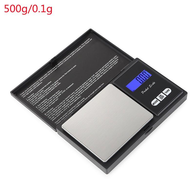 Kitchen Jewelry Electronic Digital Pocket Scale 0.1/0.01g Precision Mini Jewelry Weighing Scale Backlight Digital Gram Scale