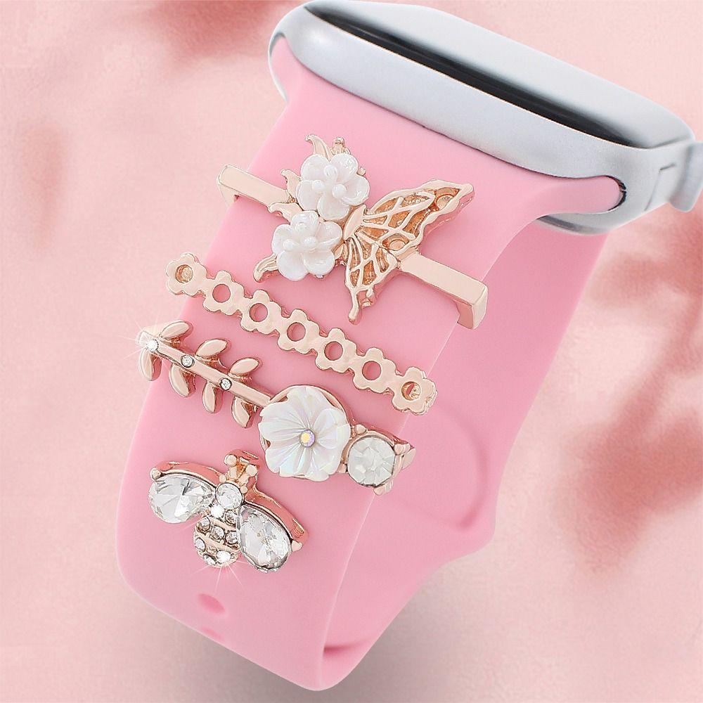 Ювелирный браслет, украшение, ремешок для часов, металлические шармы, модный орнамент для ремешка Apple Watch