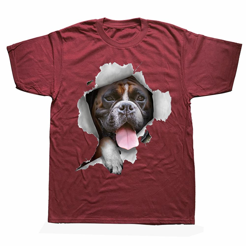 Cool Boxer for Unisex Unisex Puppy Owner Dog Lover Trainer T Shirts Graphic Cotton Streetwear Short Sleeve Gifts Tshirt