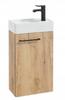 Hanging Bathroom Cabinet with Oak Washbasin Craft 60x40 Small
