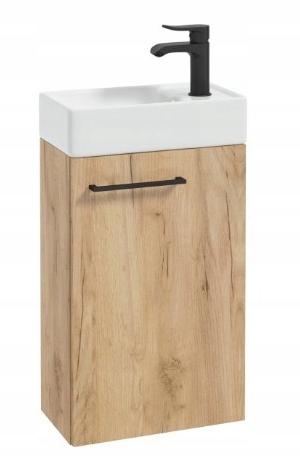 Hanging Bathroom Cabinet with Oak Washbasin Craft 60x40 Small