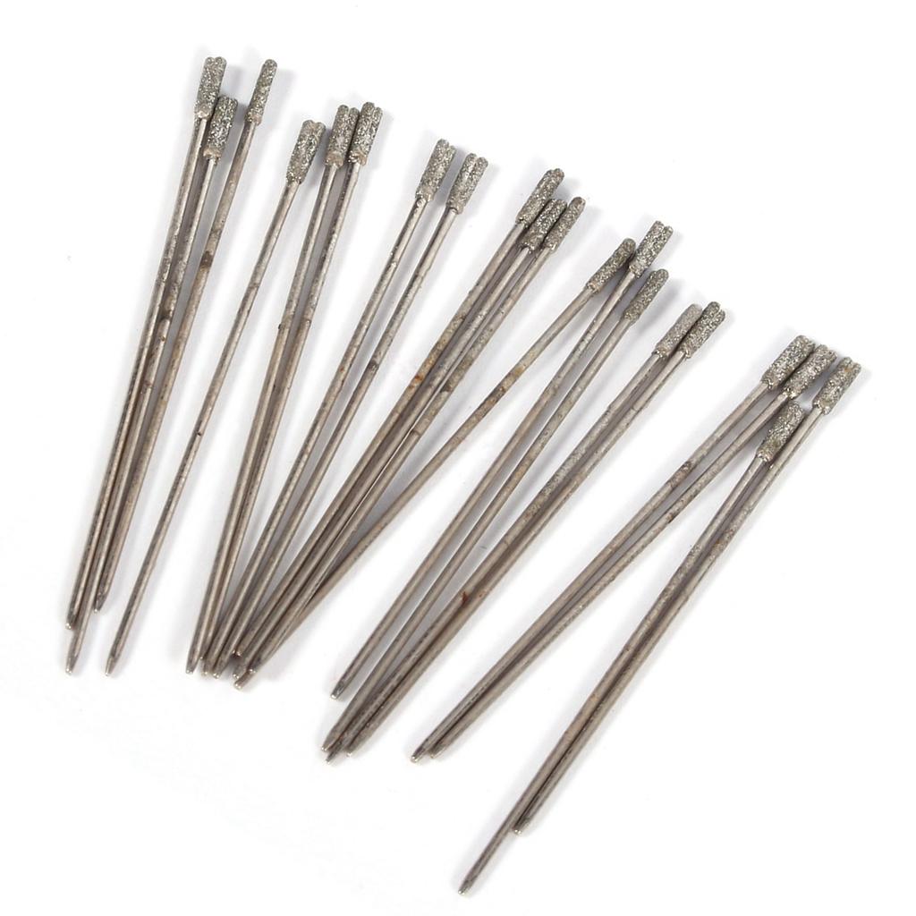 20 шт 1 мм алмазное покрытие гранильное сверло твердое сверло игла для ювелирных изделий агат