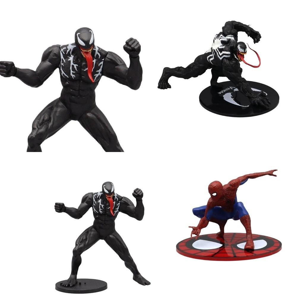 Exquisite Venom And Carnage Pvc Statues Colorful Home Accessories 16cm Collectible