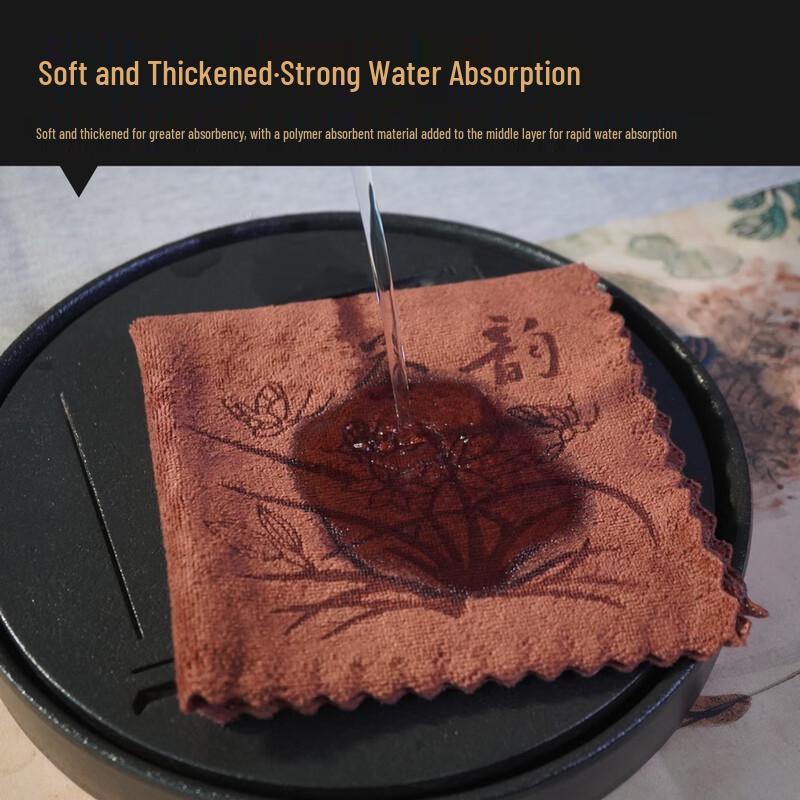 Homeglen Толстое Впитывающее Микрофибровое Чайное Полотенце, Набор из 2 штук