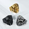 2025 Spartan Warrior Skull Rings Retro Style Men Personalized Fashion Ring Boutique Jewelry