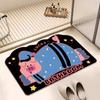 Cartoon Special-shaped Soft Diatom Mud Bathroom Mat Non-slip Absorbent Quick Dry Mat Toilet Toilet Door Mat Cute