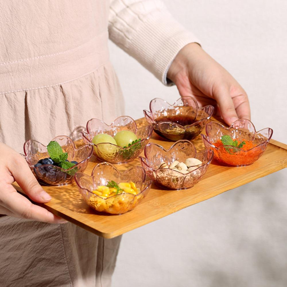 8 шт. Блюдо для приправ в японском стиле Прозрачная соусница Тарелка для закусок Салатница для фруктов Десерт