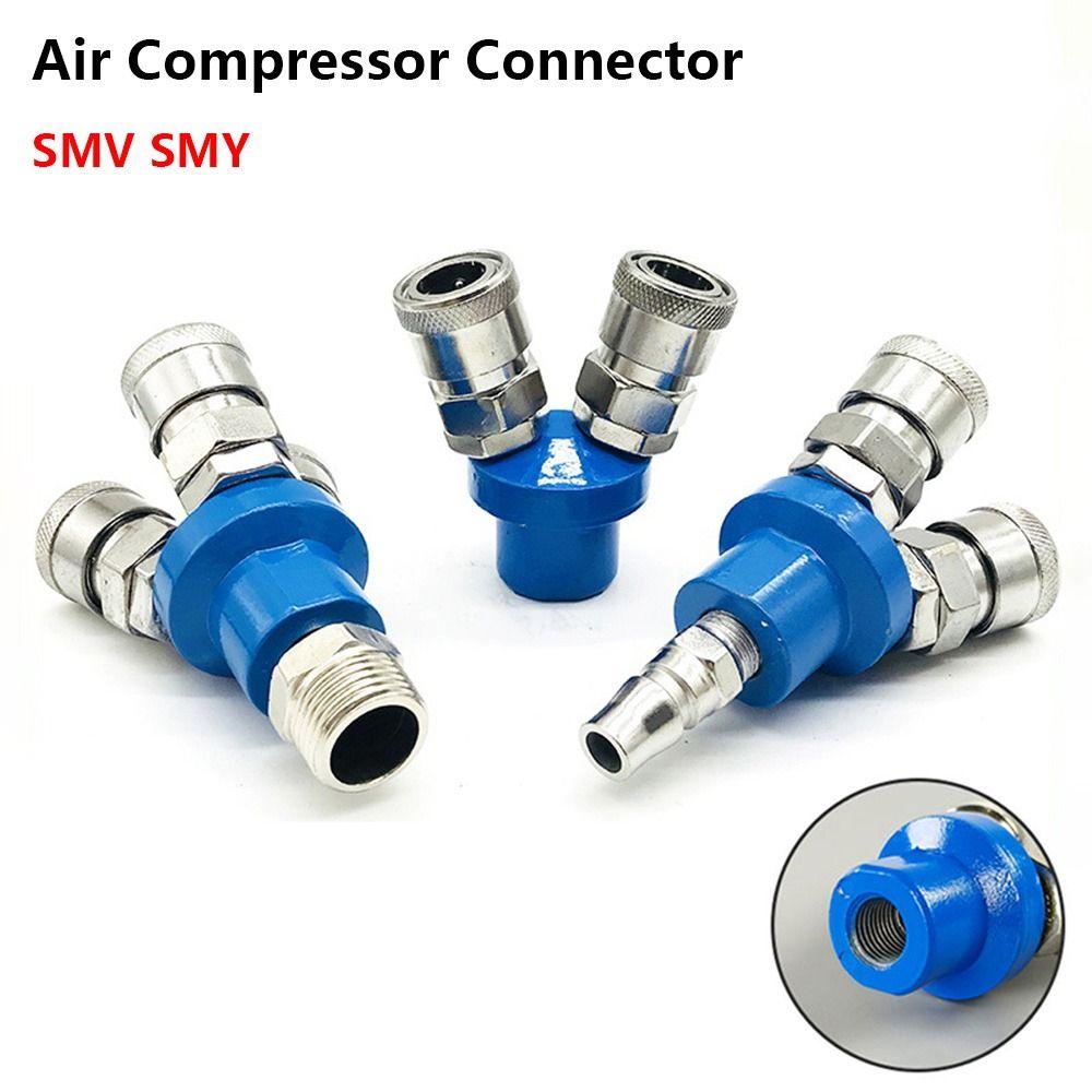 1Pcs Internal Thread Pneumatic Connector SMY Round Three-way Coupler Fitting Pneumatic Tool