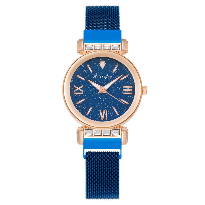 Fashion diamond-encrusted quartz watch women's watch women's watch lazy magnet Milan belt batch
