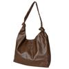 Tote Commuting Large Synthetic Faux Shoulder Synthetic For For Both On and Off R57 Brown [Cross Marberry] Women's Bag, A4, Capacity, Leather, Leather,