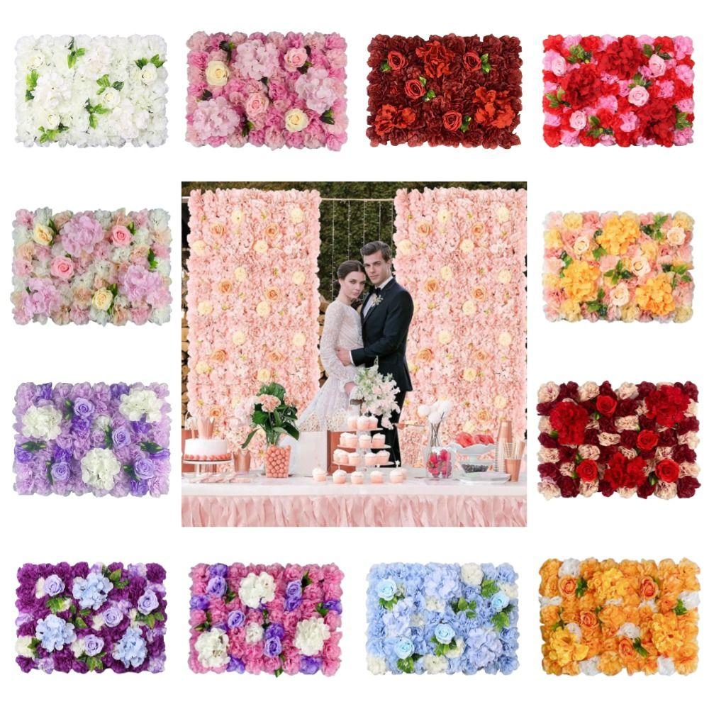 Handmade Wedding Wall Backdrop 60X40cm Rose Wedding Background  Stage Supplies