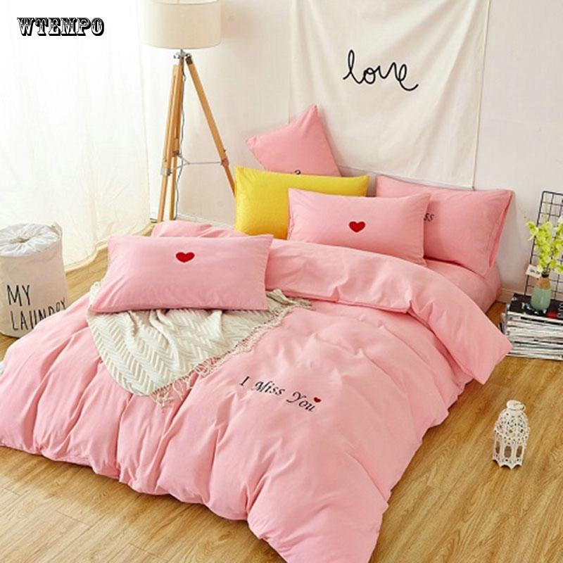Autumn and Winter Bedding Bedding 1.5 Meters Quilt 4 Sets of Simple Grinding Four-piece Set
