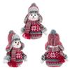 Exquisite Snow Doll Portable Christmas Fabric Doll Christmas Decorations Pendant  Kids Gift
