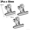 3/5Pcs Large Size Stainless Steel Clips Metal Spring Grip Clips Ticket Paper Clamps Office File Document Binder Clip Stationery