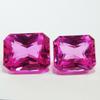 Emerald 14.40 ct Pair Natural Pink Sapphire Loose Gemstone for Jewelry Making and Gem Collections