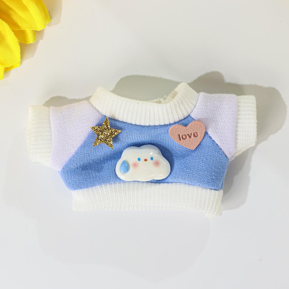 Для куклы Labubu Одежда Модная одежда Толстовки Кукольная одежда Цветовые толстовки Кукольные аксессуары Милые украшения Маленькая одежда