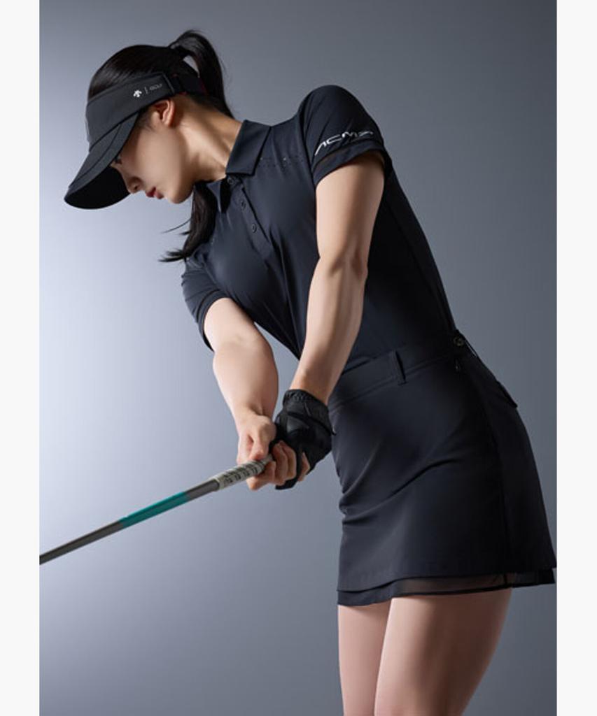 DESCENTE GOLF Acmt Women'S Mesh Jacquard T-Shirt (Dq22Wfts4D)