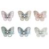 5 шт. женские заколки для волос 3D сетчатая пряжа бабочка декор легкие тканевые заколки для волос аксессуары для украшения волос