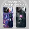 Чехол для телефона Kamen Rider для iPhone17 16 15 14 13 12 11 X XR XS 8 Plus Mini Pro Max Стеклянный Магнитный Чехол