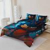 Cute hedgehogs Boy Bedding Set Digital Cartoon hedgehogs Duvet Cover Comforter Bed Youth Kids Girl Boys Gift