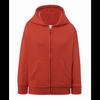 Red Children's Hooded Zip-up Jacket - - Red