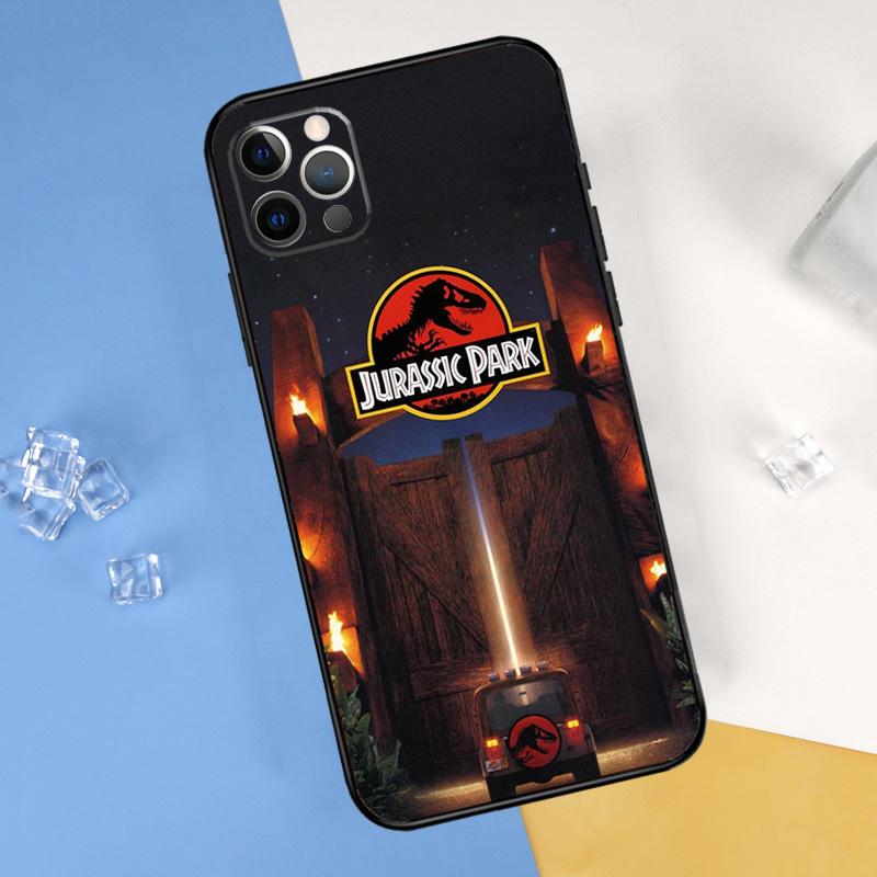 Dinosaur World Jurassic Park Case For iPhone 13 12 11 14 Pro Max Mini Cover For iPhone XR X XS Max 6 Plus Phone Case