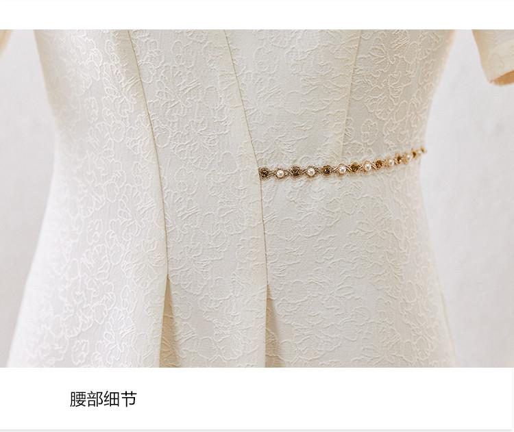 Good looking outfit, summer hot item, design sense, temperament, commuting nail bead round neck short sleeved dress, women's slimming A-line skirt