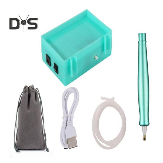 Электрическая ручка для алмазного искусства, перезаряжаемая вакуумная ручка, инструмент для искусственного алмазного искусства с сумкой для хранения для рукоделия в области алмазного искусства
