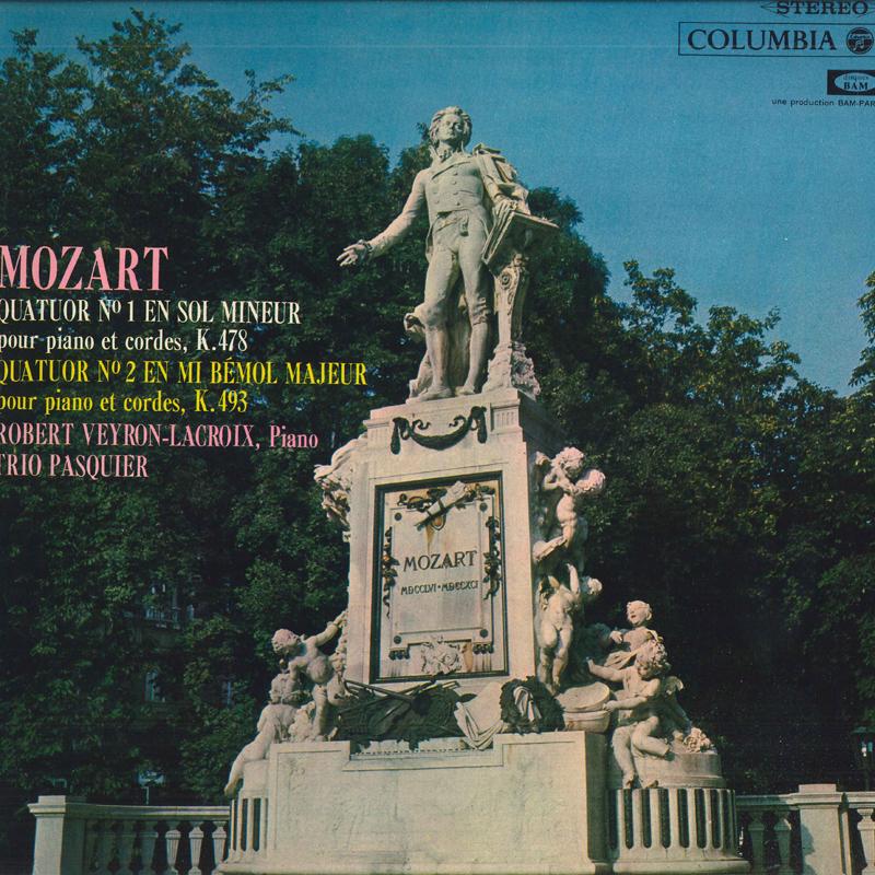 LP Record PASQUIER TRIO, ROBERT VEROIN-LACROI - Моцарт: Фортепианный квартет Нет. 1 в G mi OS2054AM COLUMBIA Япония Классика