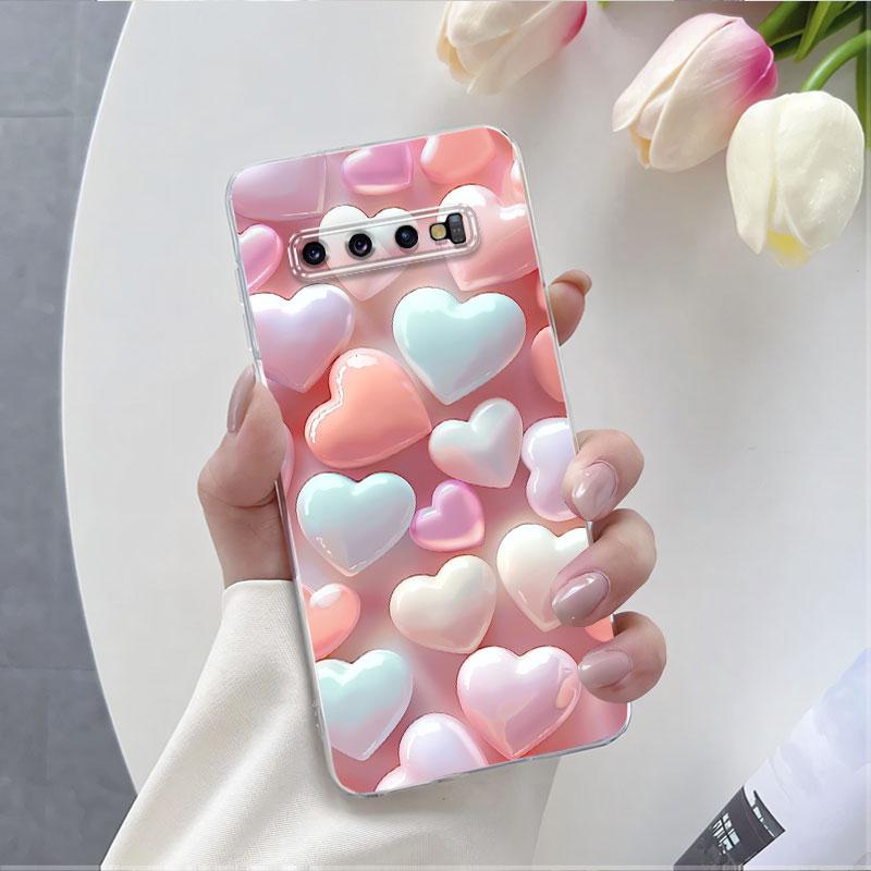 Для Samsung S10 Plus S10 5G Чехол Роскошный Чехол для Телефона Для Samsung GalaxyS10 S10E Мраморный Цветочный Прозрачный Мягкий Силиконовый Защитный Чехол