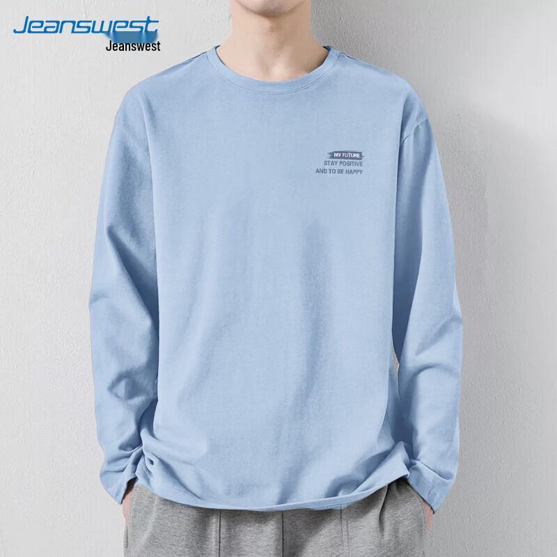 Jeanswest Men's Casual Print Long-Sleeve T-Shirt