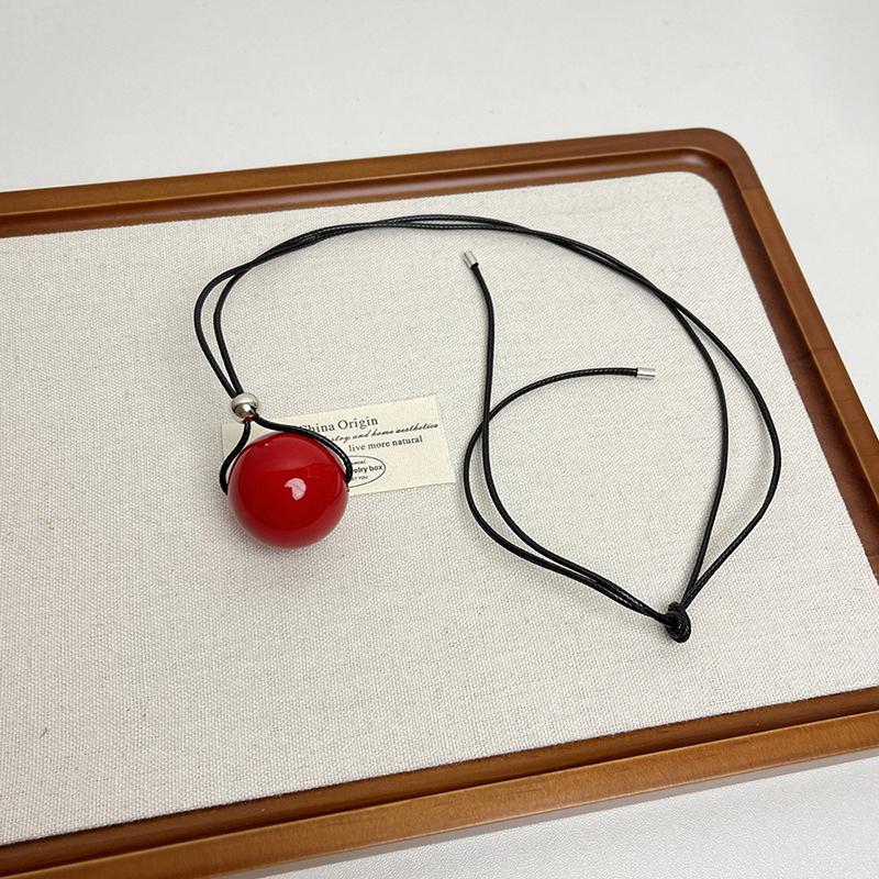 Минималистичное модное геометрическое ожерелье с подвеской в виде шара для женщин и девочек, универсальная длинная цепочка для свитера, ювелирные изделия, аксессуары, подарки