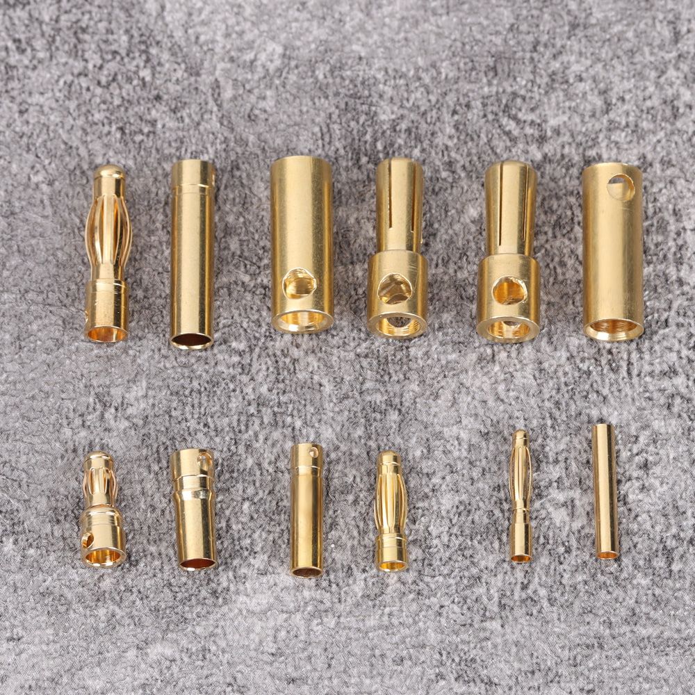Trumpet For Model Airplane High Current Male Female Plugs Bullet Banana Plug RC Battery Connector