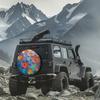 1-Pack Essential RV Tire Cover, Made Of 100% Polyester With A Floral Design, Perfect For Electric-free Fishing And An Ideal Choi