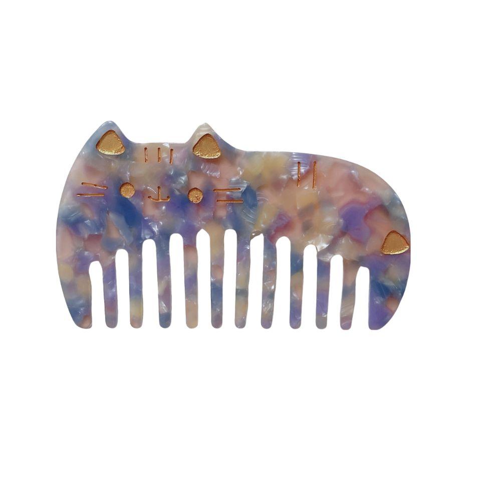 Милые расчески для кошачьей шерсти Красочная расческа для мытья Новая парикмахерская расческа Женщины