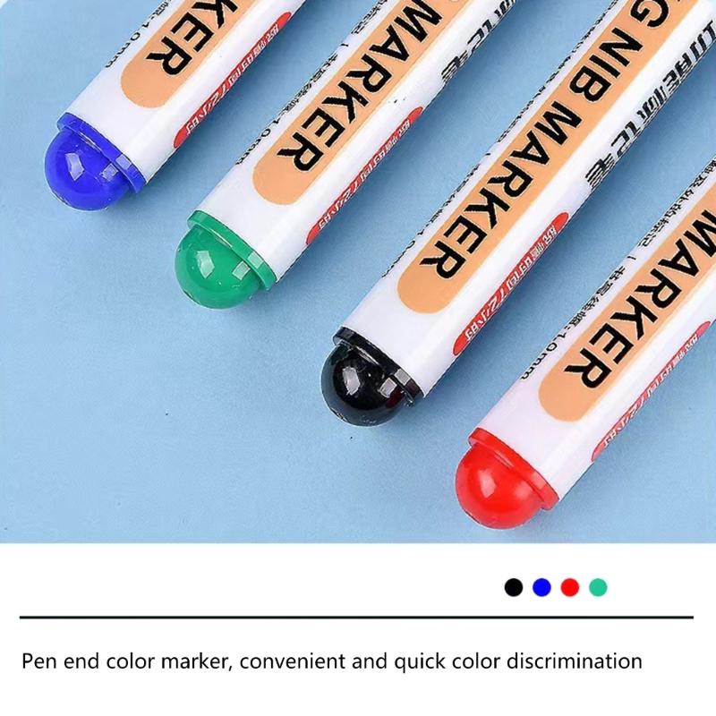 5pcs Long Nib Marker Pens Waterproof, Fast Drying Deep Reach Marker Perfect for Deep Holes in Metal and Wood Crafts