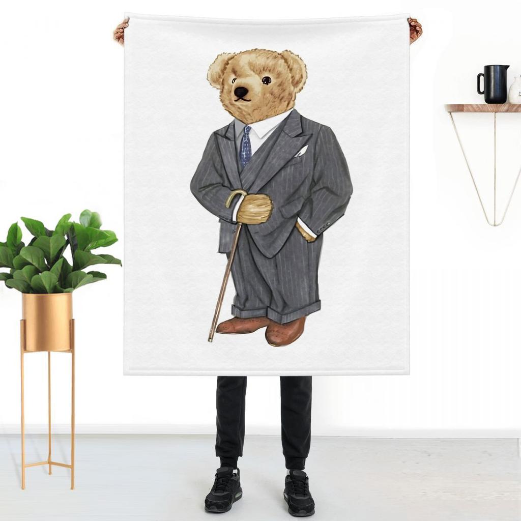 The BEAR Throws Blankets Children's Blanket Home and Decoration Throw Bed Sofa Knee Custom Anime Fluffy Soft Luxury Cute