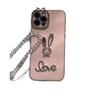 Luxury Rhinestone Rabbit Electroplated Anti-Fall Phone Case for Huawei Maimang A20 & Enjoy 70 Pro, All-Inclusive Design for Internet Celebrities.