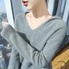 Женский кашемировый свитер Qinghe Cashmere 30% Кашемир 70% Шерсть Осенне-зимний кашемировый пуловер Мягкий и теплый