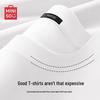 MINISO Универсальная мужская футболка с длинным рукавом и круглым вырезом