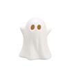 Ceramic Ghost Light Up Decor Small White Ghost Figurine LED Halloween Ghost Tabletop Ornament for Indoor Home Decor