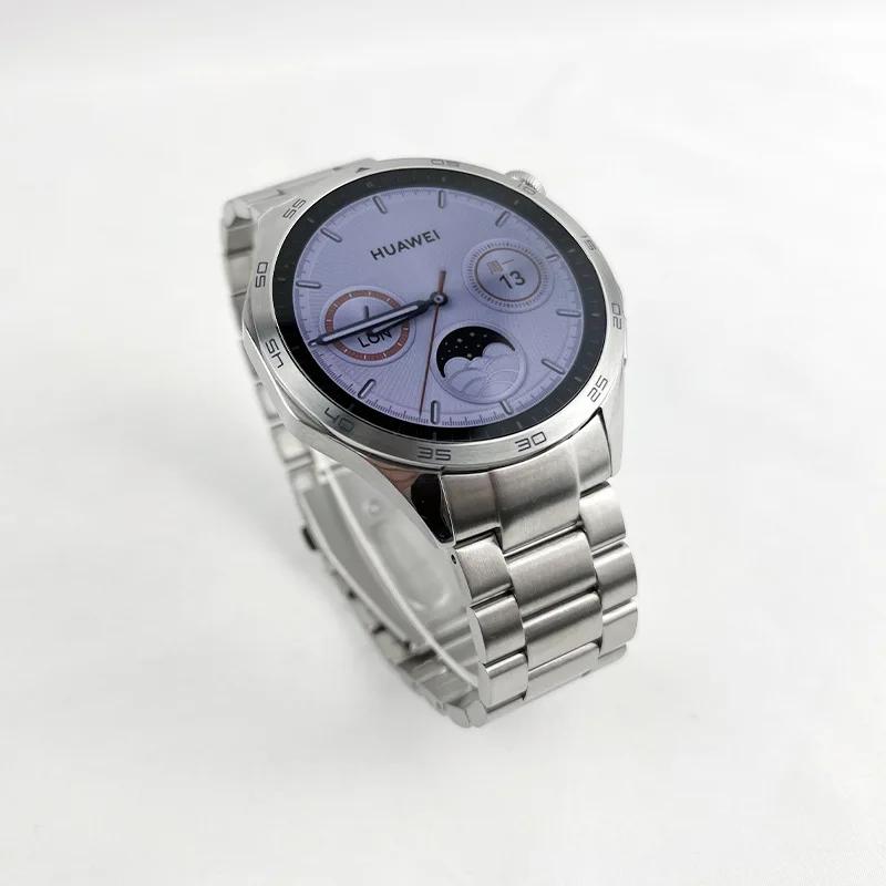 Без зазора Нержавеющая сталь Ремешок для Huawei Watch GT4 46мм Официальный Металлический Браслет Ремень для Huawei Watch GT5 46ММ Деловой Браслет