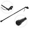 Aluminium Alloy Lightweight Telescopic Adjustable Elderly Walking Stick Anti Skid Simple Cane(Black