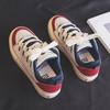 Весенние парусиновые кроссовки женские новые ретро-легкие кроссовки на платформе Bread Shoes