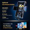 TOPK Suction Cup Cell Phone Car Phone Holder Mount - 360° Rotation Super Stable, One Button Release Holder for All Phones